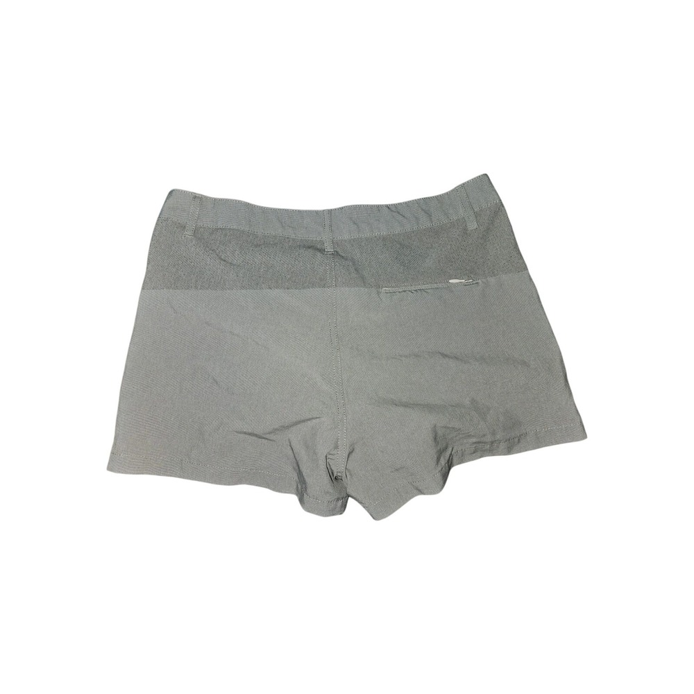Huk Women's Performance Shorts Stretch  Mesh Zip Pockets Size 6 Gray .Excellent